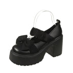 Damen elegante Blockabsatz-Sandalen mit raffiniertem Schleifen-Design R&B