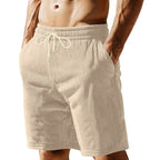 Herren nan knielange Bermudashorts mit elastischem Bund Kordelzug und Seitentaschen R&B
