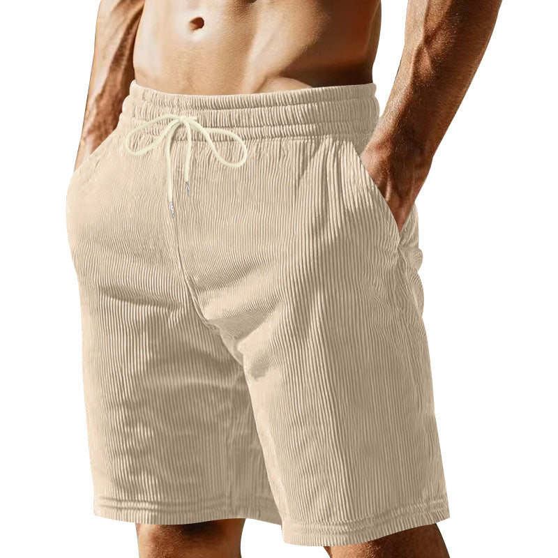 Herren nan knielange Bermudashorts mit elastischem Bund Kordelzug und Seitentaschen R&B