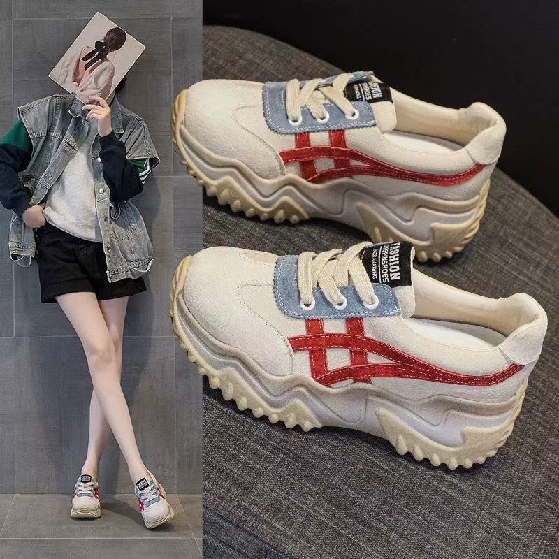 Damen Chunky Sneakers mit ergonomischem Sohlenprofil und atmungsaktivem Obermaterial R&B