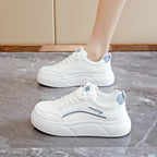 Damen modische Sneakers mit dicken Profilsohlen und atmungsaktivem Obermaterial R&B