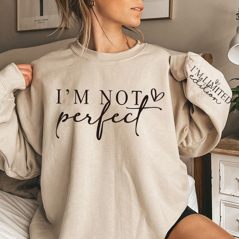 Damen Oversized Sweatshirt mit einzigartigem Statement-Print Heidi Mode