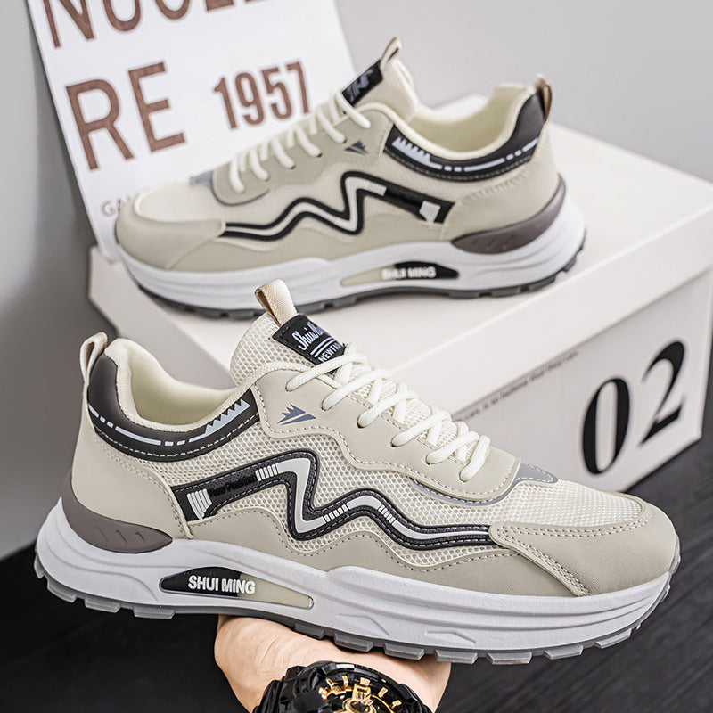 Damen Trendige Sneaker mit atmungsaktivem Mesh-Obermaterial und stoßdämpfender Sohle R&B