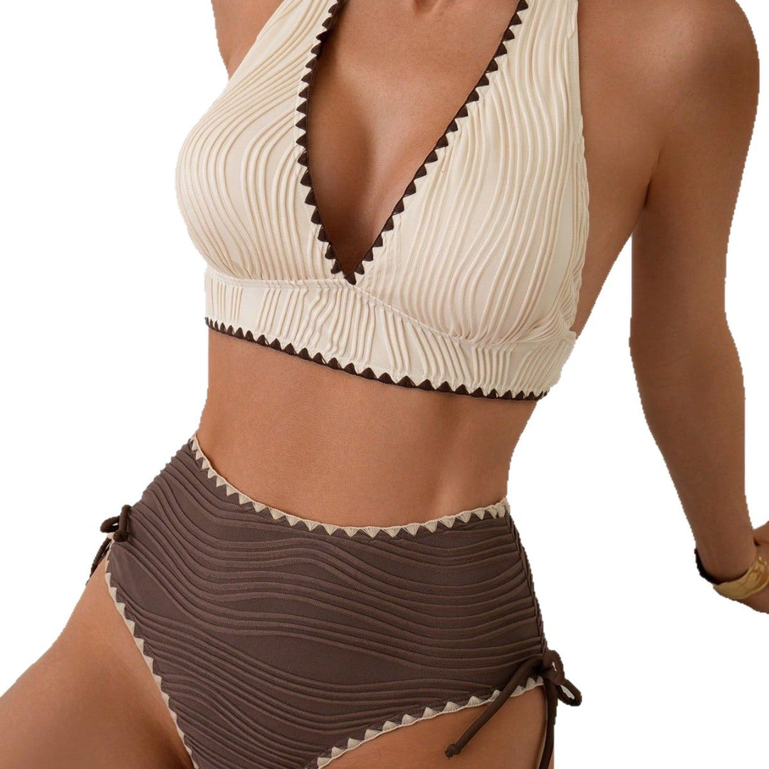 Damen Bikini-Top und hochgeschnittene Unterteile R&B