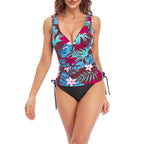 Damen Tankini-Set mit schmeichelndem Schnitt und floralem Design