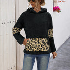 Damen Kuschel-Hoodie mit tierischem Muster und praktischen Seitentaschen R&B
