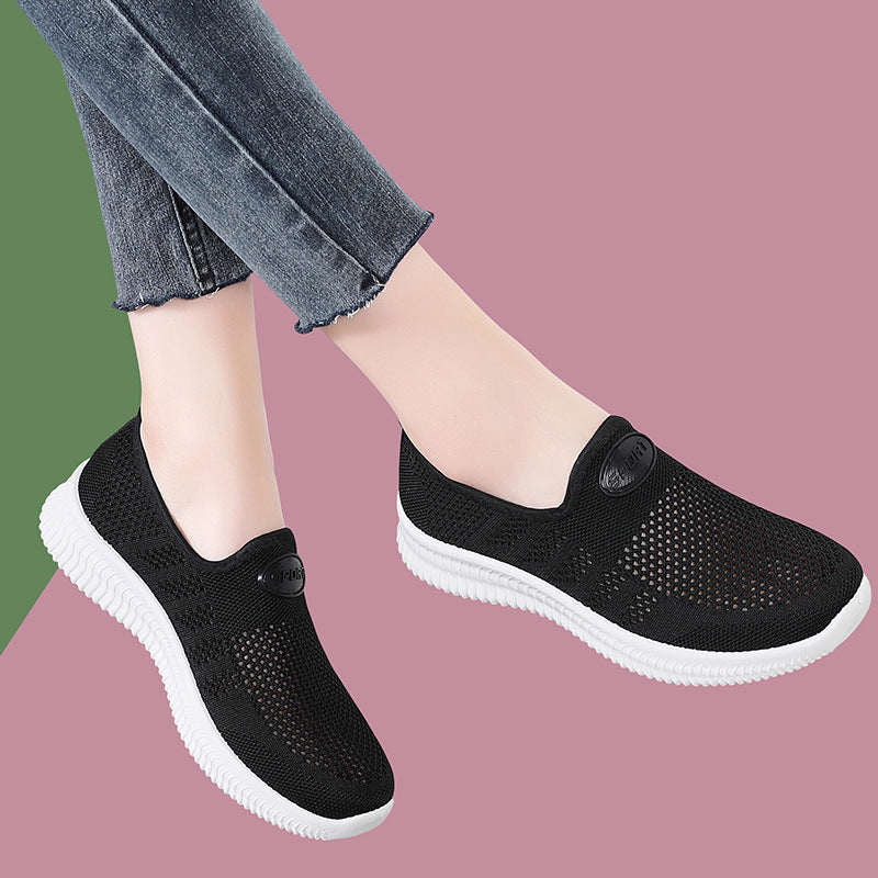 Damen Bequeme Slip-On Freizeitschuhe mit atmungsaktivem Obermaterial R&B