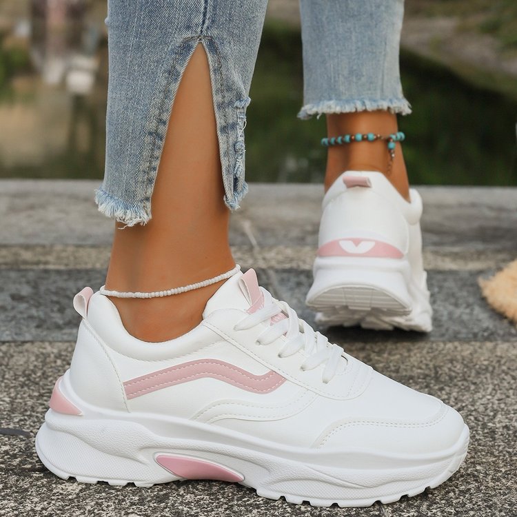 Damen modische Sneaker mit dicker profilierter Sohle und sportlichem Design R&B