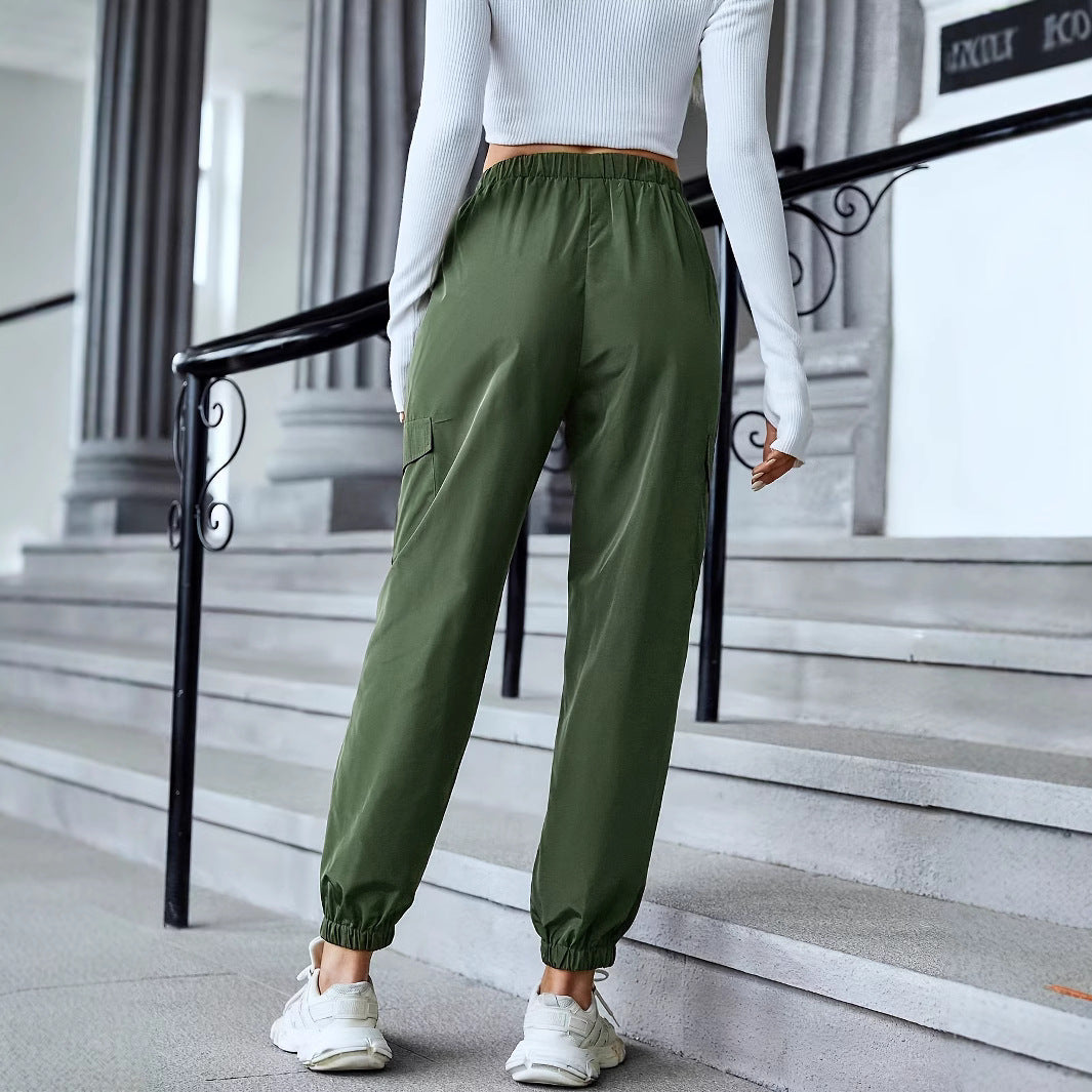 Damen Cargo-Hose mit elastischem Bund und praktischen Seitentaschen R&B