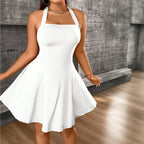 Damen A-Linien Kleid mit schulterfreiem Design und elegantem Schnitt R&B