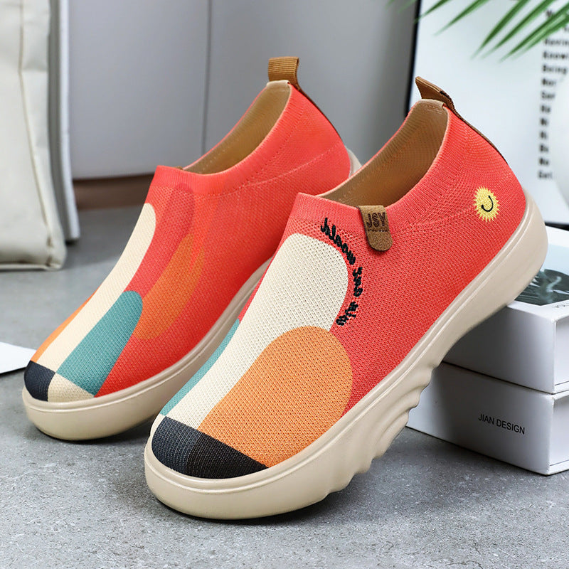 Damen Bequeme Slip-On Sneakers mit einzigartigem Design R&B
