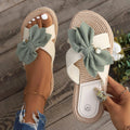 Damen Zehentrenner-Sandalen mit modischem Schleifen-Design und bequemer Innensohle R&B