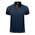 Herren Poloshirt mit modernem Kragen und praktischen Knopfdetails