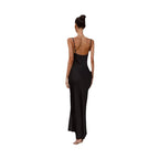 Damen Seidenmaxikleid mit elegantem Schnitt und schmeichelndem Design R&B