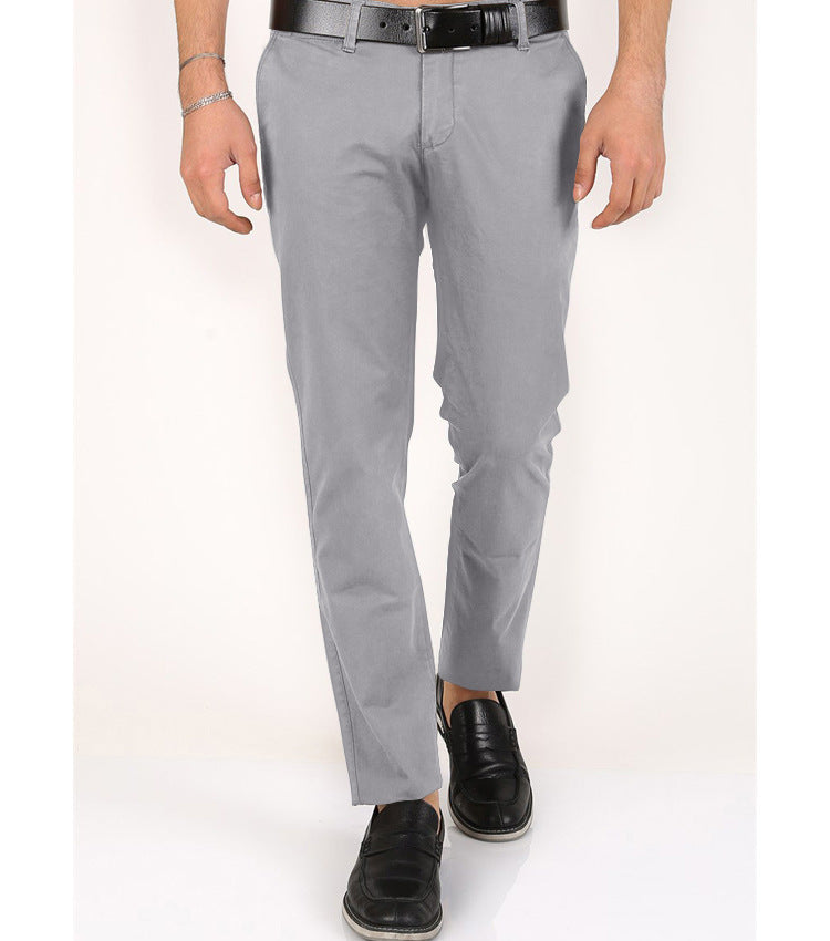 Herren Chinohose schmal mit Elastikbund