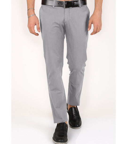 Herren Chinohose schmal mit Elastikbund