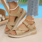 Damen Komfortable Riemchensandalen mit atmungsaktiver Sohle R&B