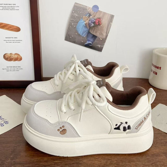 Damen Sneaker mit verspielten Tiermotiven und bequemer Dämpfung R&B