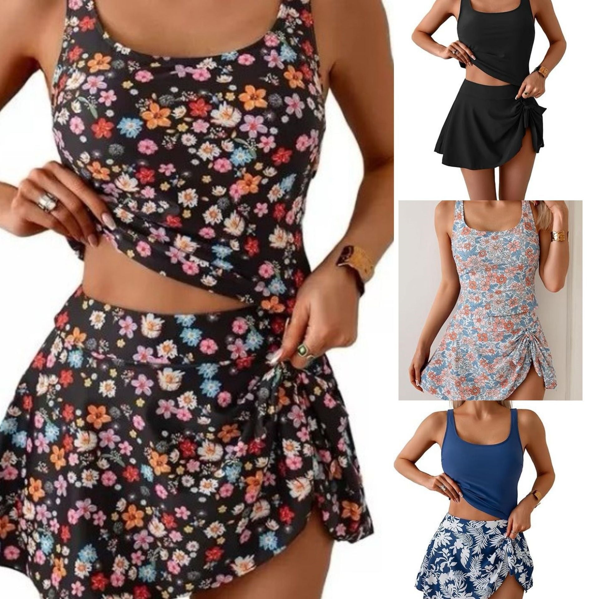 Damen Tankini-Set mit Rock R&B