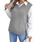 Damen elegante Strickweste R&B