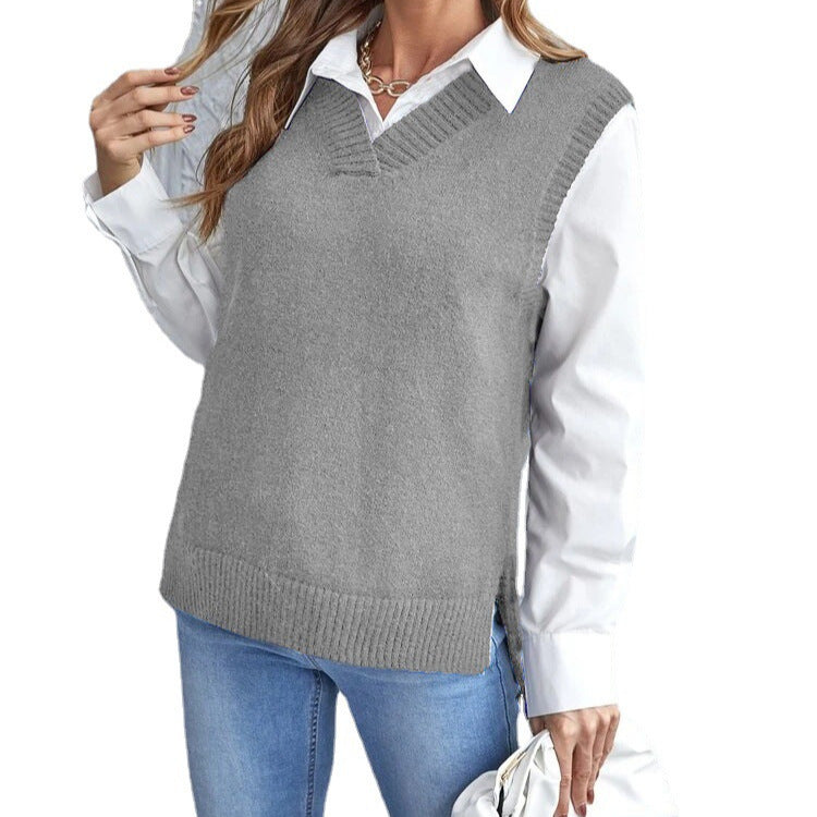 Damen elegante Strickweste R&B