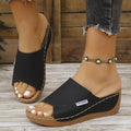 Damen Wedge-Pantoletten mit modischem Riemendesign und komfortablem Fußbett R&B 1779863329