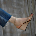 Damen elegante Plateau-Sandalen mit verstellbarem Riemendesign R&B