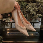 Damen Glamouröse High Heels mit eleganten Strassdetails und spitzem Zehenbereich R&B