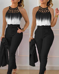 Damen Eleganter Jumpsuit mit raffiniertem Schnürdesign R&B
