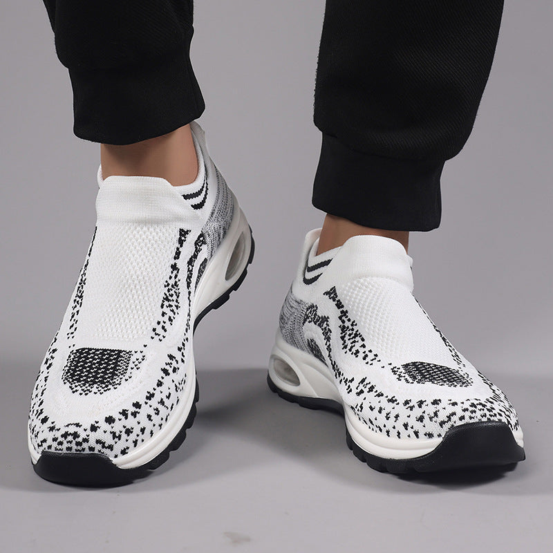 Damen Sportliche Sneakers mit elastischem Obermaterial und rutschfester Sohle