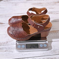 Damen Clogs mit floralen Perforationen und Komfort-Fersenriemen R&B