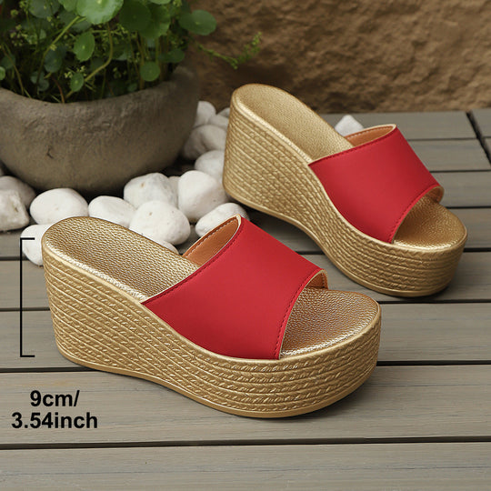 Damen Wedge-Pantoletten mit elegantem Design und komfortablem Fußbett R&B