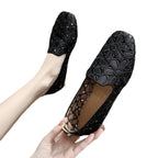 Damen Ballerinas mit floralem Cut-Out-Design und bequemer Innensohle R&B