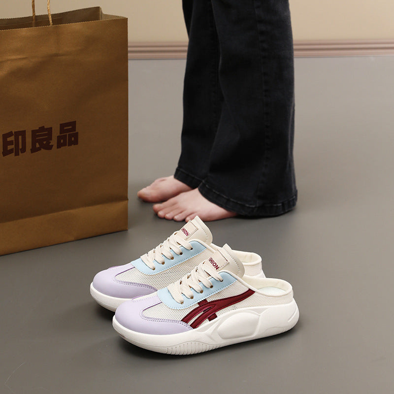 Damen Sportliche Slip-On Sneakers mit luftiger Mesh-Oberfläche und dämpfender Sohle R&B