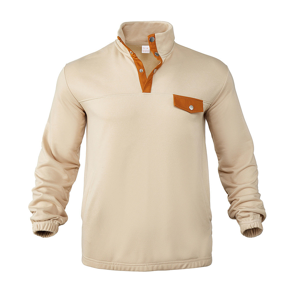 Herren modisches Sweatshirt mit Kragen details R&B