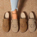 Damen Bequeme Clogs mit modischem Lochmuster und verstellbarem Riemen
