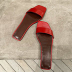 Damen Elegante und moderne Sling-Sandalen mit breitem Riemen R&B
