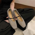 Damen Ballerina mit elegantem Riemchen