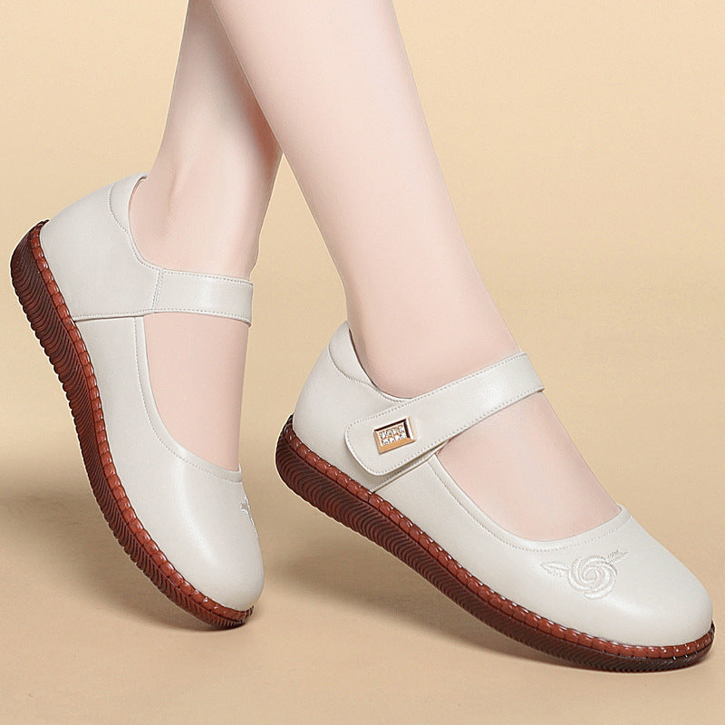 Damen Elegante Ballerinas mit komfortablem Klettverschluss