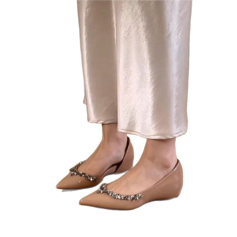 Damen elegante spitze Pumps mit Strassverzierung R&B