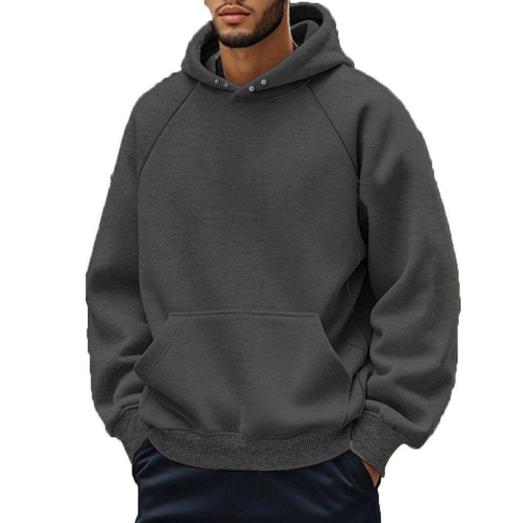 Herren Kapuzenpullover mit komfortabler Passform und praktischen Taschen R&B
