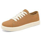 Damen Baumwoll-Sneaker mit natürlichem Obermaterial und rutschfester Sohle R&B