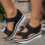 Damen Atmungsaktive Sandalen mit verstellbaren Klettverschlüssen und ergonomischem Fußbett R&B