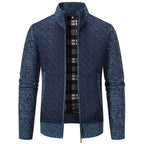 Herren modische Steppjacke mit hohem Kragen und strukturiertem Design
