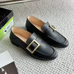 Damen Elegante Mokassins mit modischem Schnallen-Design