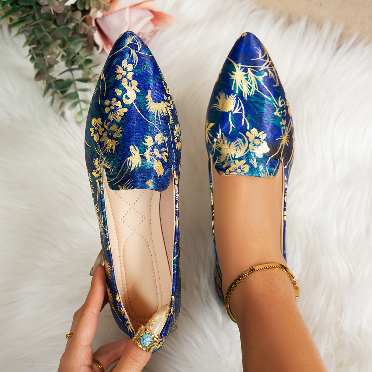 Damen Ballerinas im R&Brnen Leopardenmuster R&B