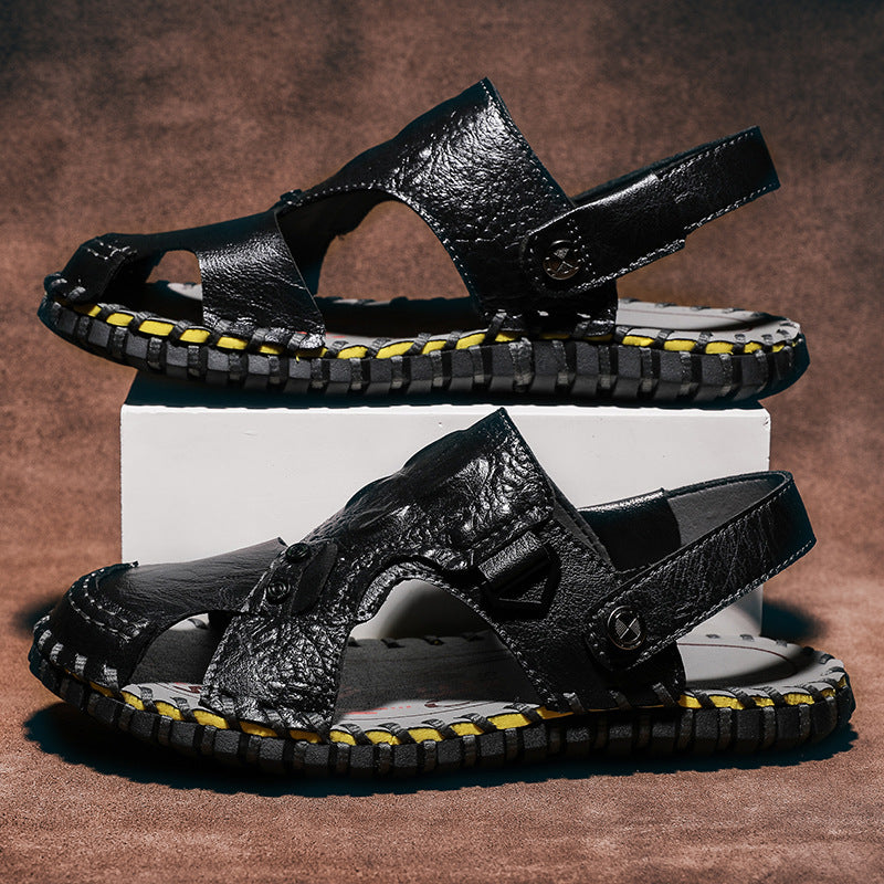 Herren Weiche und bequeme Freizeitsandalen mit verstellbarem Riemen R&B