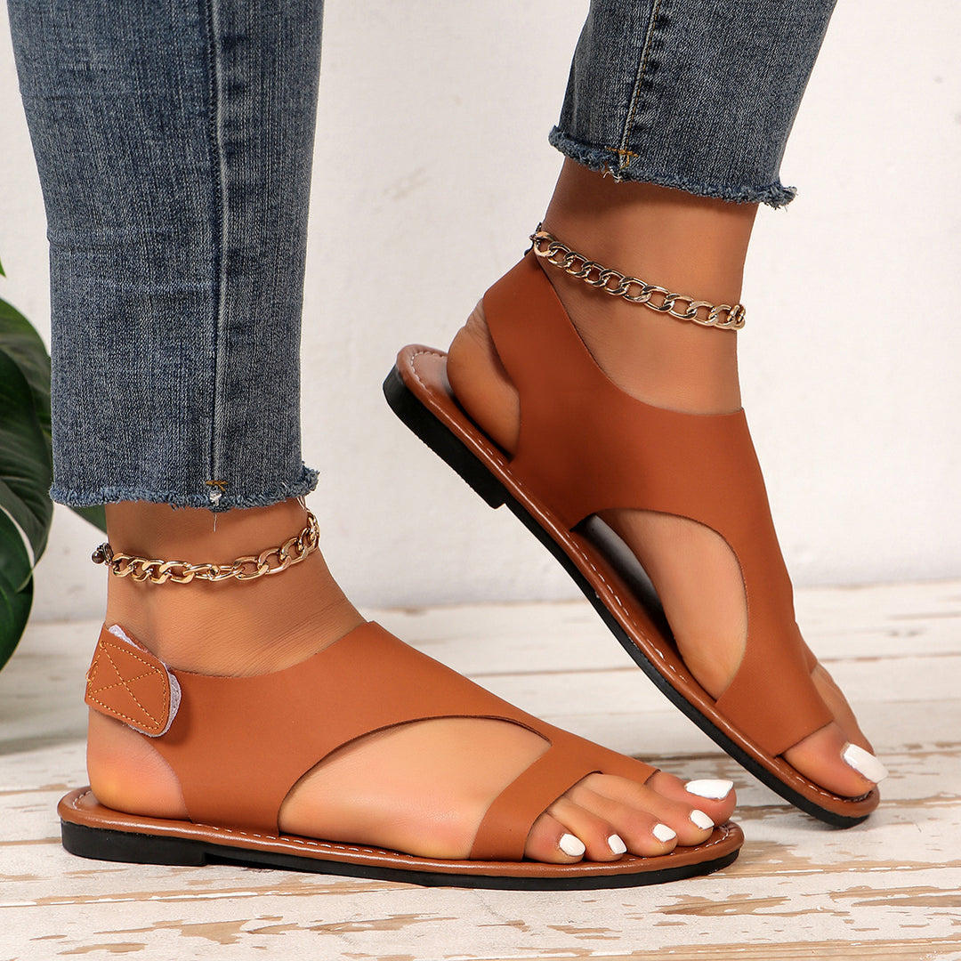 Damen Badesandalen mit elegantem Riemendesign und komfortabeln Fußbett R&B