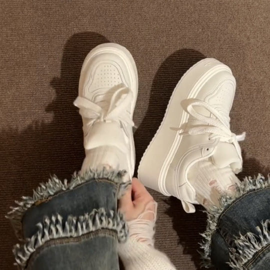 Damen Chunky Sneakers mit stabiler Plateau-Sohle und atmungsaktivem Obermaterial R&B