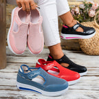 Damen Bequeme Freizeit Sneakers mit praktischer Klettverschlusstechnik R&B
